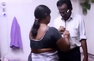 Indian aunty concern with the brush husband'_s friend.