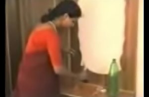 red saree lass removing raiment and liking there youthful guy.3GP