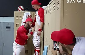 GAYWIRE - Tristan Hunter Gets Fucked In Get under one's Cubby-hole Room By Coach Gurgitation Ceetee