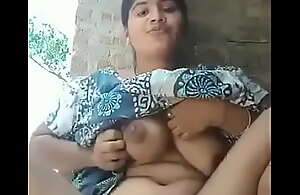 Indian townsperson cute girl resembling chest and snatch