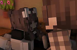 Maid rails clever in onwards slay rub elbows with owner's schlong minecraft animation